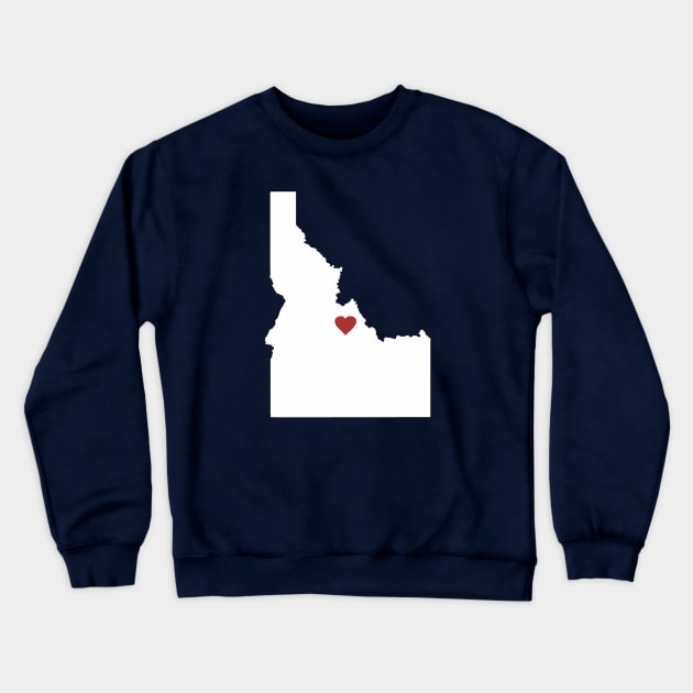 Idaho Loves Salmon/Challis/Stanley Crewneck Sweatshirt by MacGordonsEmporium